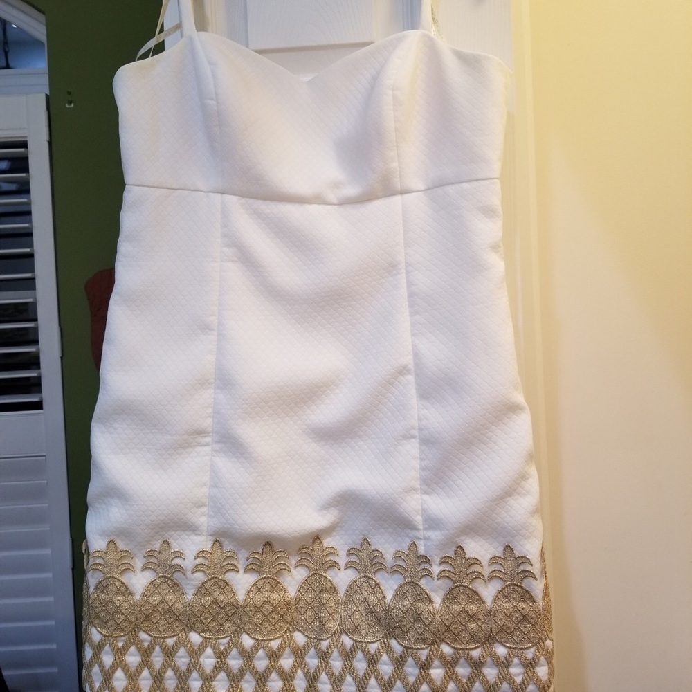 White spaghetti strap Lilly Pulitzer